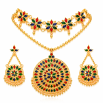 Assamese Jaapi Gold Necklace Set