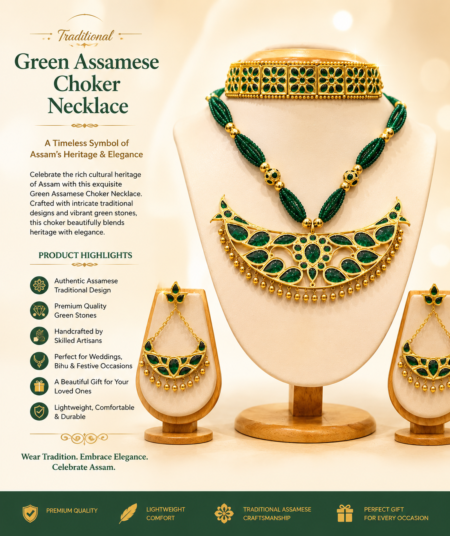 Green Assamese Choker Necklace