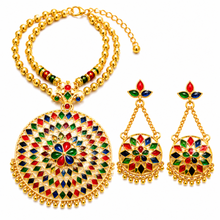 Assamese Japi Jewellery Set
